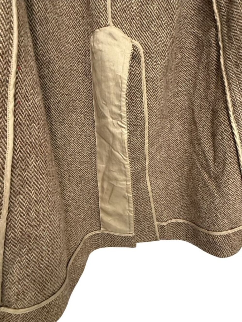 Polo Sport Ralph Lauren Sportswoman Vintage 90s Tweed Wool Herringbone Overcoat - Picture 13 of 16